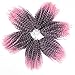 3pcs/Pack 10'' Afro Kinky Twist Hair Crochet Braids Ombre Pink Braiding Hair Synthetic Marlybob Curly Crochet Hair Pieces (T1B/PINK)