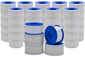 WOD TAPE WOD PTST35S Plumbers Pipe Teflon Thread Seal Tape - 1/2 inch x 520 inch (Case of 100 Rolls) - Leak Proof Sealant for Water, Gas, Oil, Most Chemicals, Hydraulic and High Pressure Lines