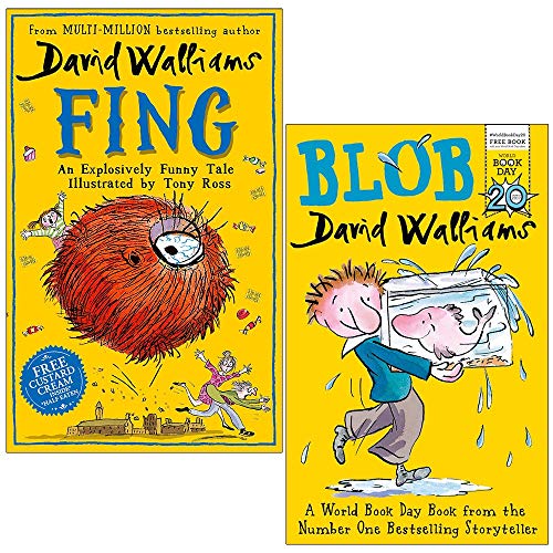 David Walliams Collection 2 Books Set (Fing [Hardcover], Blob)