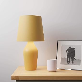 ochre tripod lamp