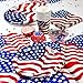 Patriotic 4th of July Party Set Deluxe- Patriotic Cups, Patriotic 9