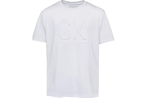 Calvin Klein Boys' Short Sleeve Graphic Crew Neck T-Shirt, Comfortable, Relaxed Fit