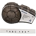 Brady Authentic (M21-375-423) Harsh Environment Polyester Label for Barcode, Solar Panel, and Printed Circuit Board, BlackonWhite- For M210, M210-LAB, M211, BMP21-PLUS and BMP21-LAB, .375"W 21'L
