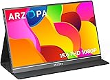 ARZOPA Portable Monitor, 15.6'' 1080P FHD Laptop
