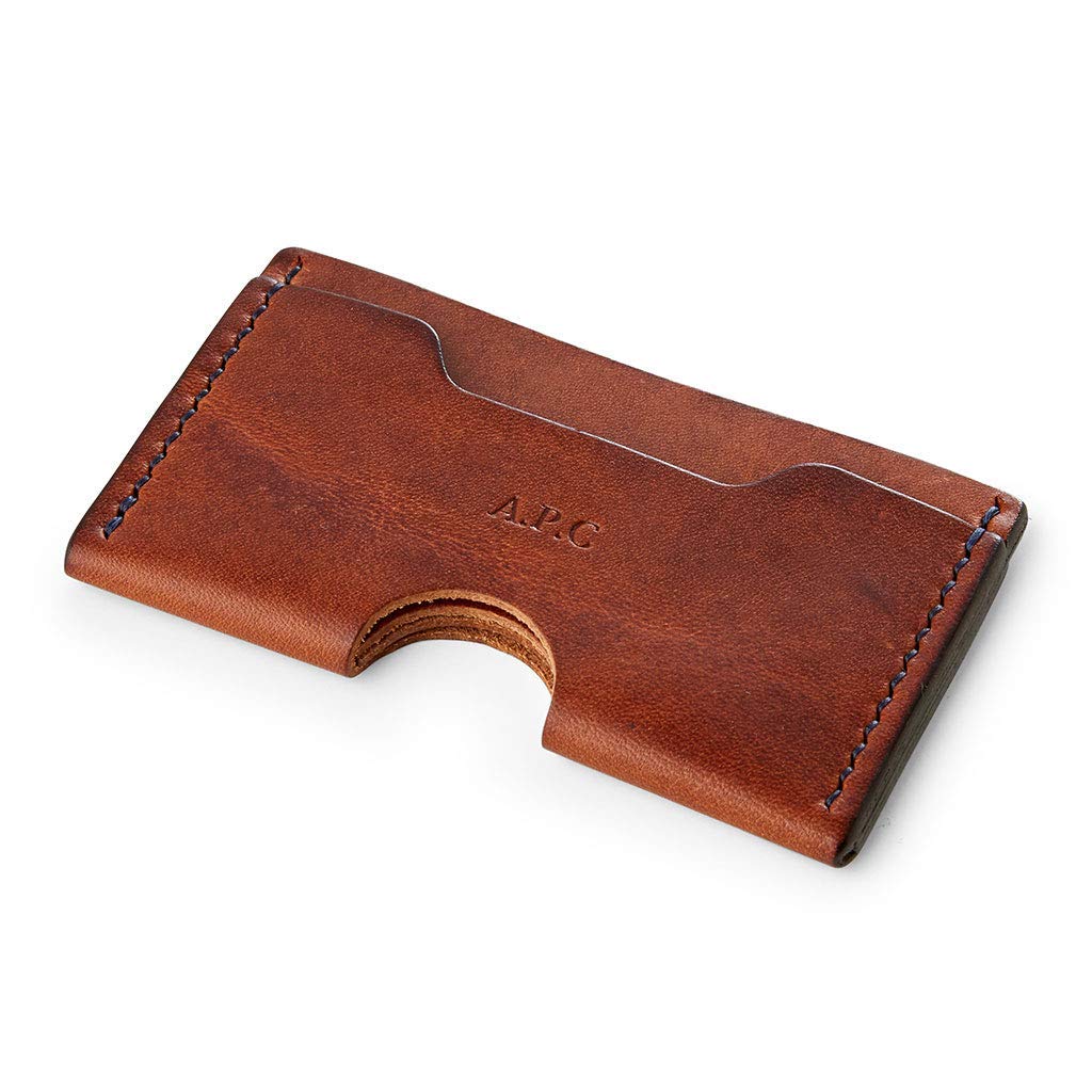 Personalised Leather Business Card Holder/Gift for Men Amazon.co.uk