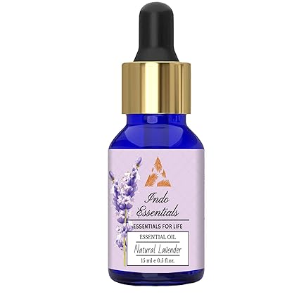 Indo Essentials Lavender Essential Oil Steam Distilled, and Natural (15 ml)