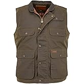 Outback Trading Company Men's 2153 Overlander Waterproof Breathable Cotton Oilskin Outdoor Vest