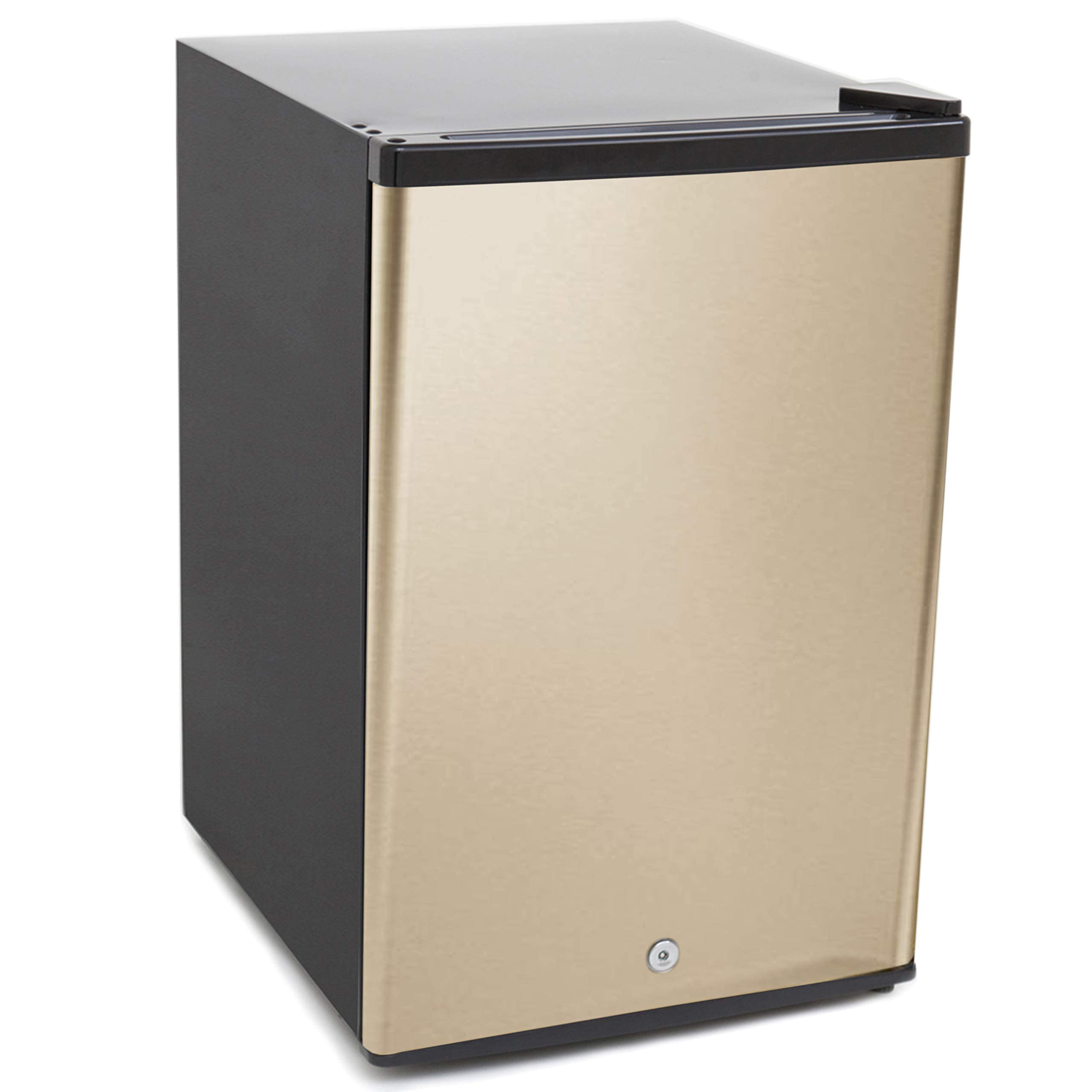Wokez 3 cu.ft Upright Freezer with Lock Rose Gold