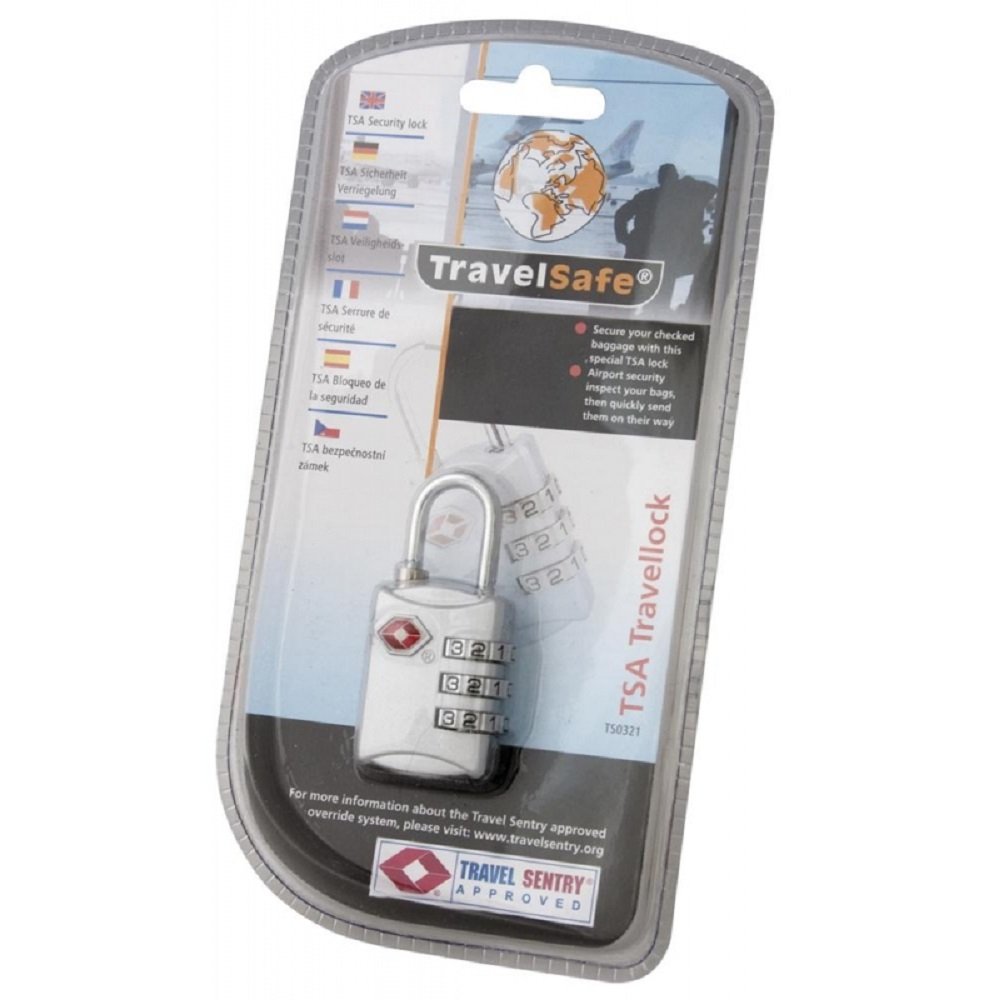 Travelsafe TS0321 Tsa Travellock - Silver