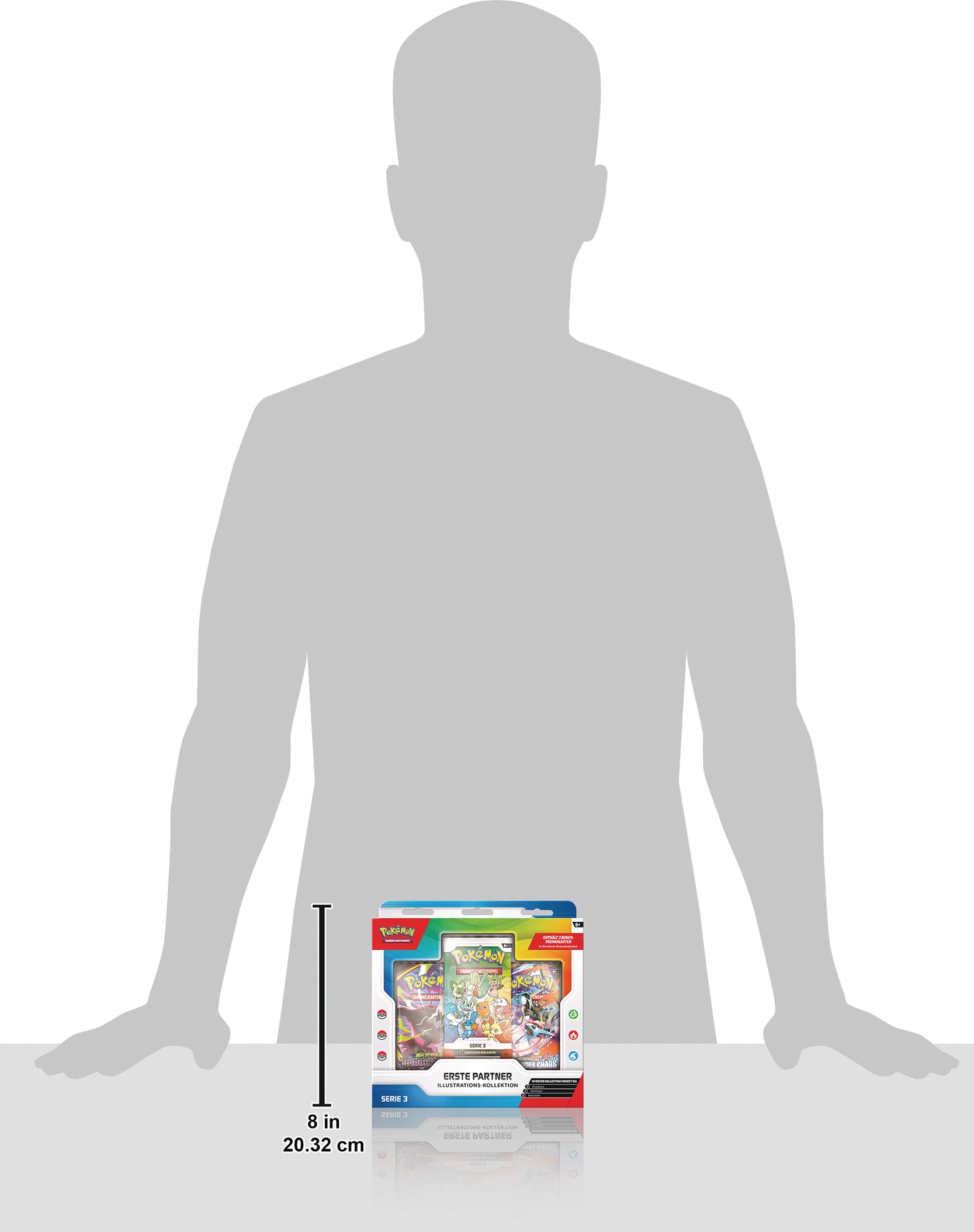 Pokémon-Sammelkartenspiel: Illustrations-Kollektion Erste Partner: Serie 3 (3 Promokarten, 2 Boosterpacks und 1 Stickerbogen) 4