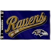 Baltimore Ravens Script Logo Premium Flag