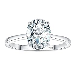 JewelryPalace Oval Cut 2ct Cubic Zirconia