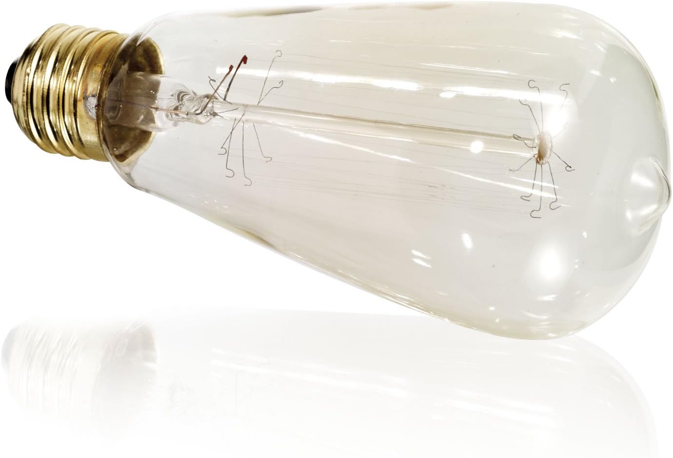 Clear Rustiek Bulbs 240V 40W E27 64x135mm - Longer Life 2000 Hours