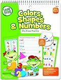 LeapFrog Colors, Shapes and Numbers Dry Erase Practice Workbook for Pre-K with 16 Flexible Pages (19431)