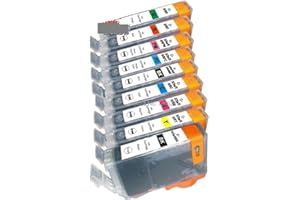 9X Ink Cartridge BCI-3e BCI3 BCI 6 BCI6 Compatible for Can-on PIXMA iP8500 Pro9000 i990 i9900 i9950 Inkjet Printer
