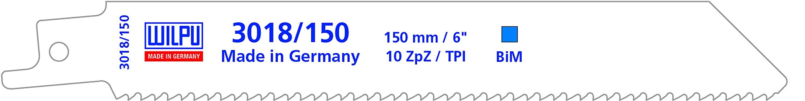 Reisser 111018 S922HF Sabre Saw Blade for Wood/Metal Cutting 5-Pieces