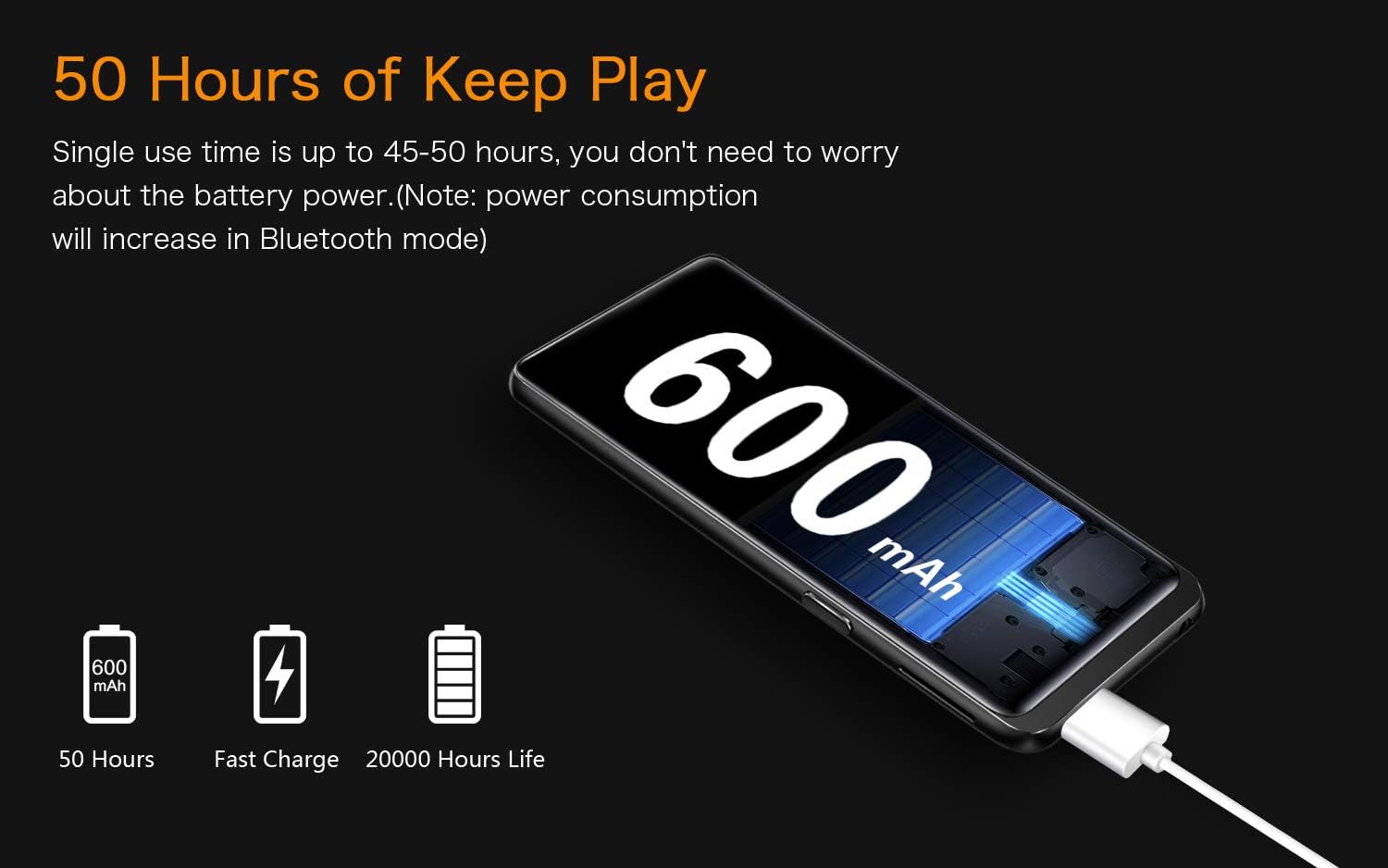 32GB MP3 Player, Mibao MP3 Player with Bluetooth 4.2, Music Player with FM Radio, Recording, 2.4" Screen, HiFi Lossless Sound, Support up to 64GB Expansion(Earphone, Sport Armband Included): Home Audio & Theater