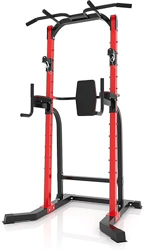 Bench Press Power Rack Tower ZENOVA Power Tower Pull Up Bar Dip