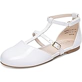 DREAM PAIRS Girls Dress Shoes Mary Jane Flats for Little Girls Party Shoes with T Strap