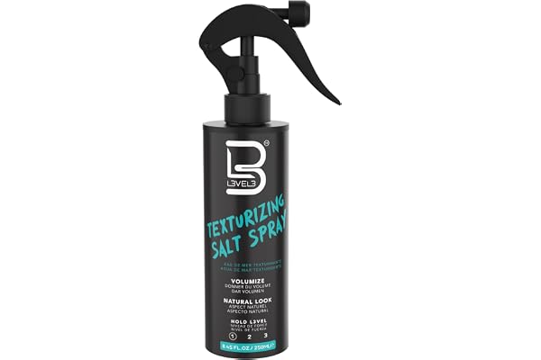 L3 Level 3 Sea Salt Texturizing Spray - Creates Beachy Waves and Texture - Casual Hair Finish