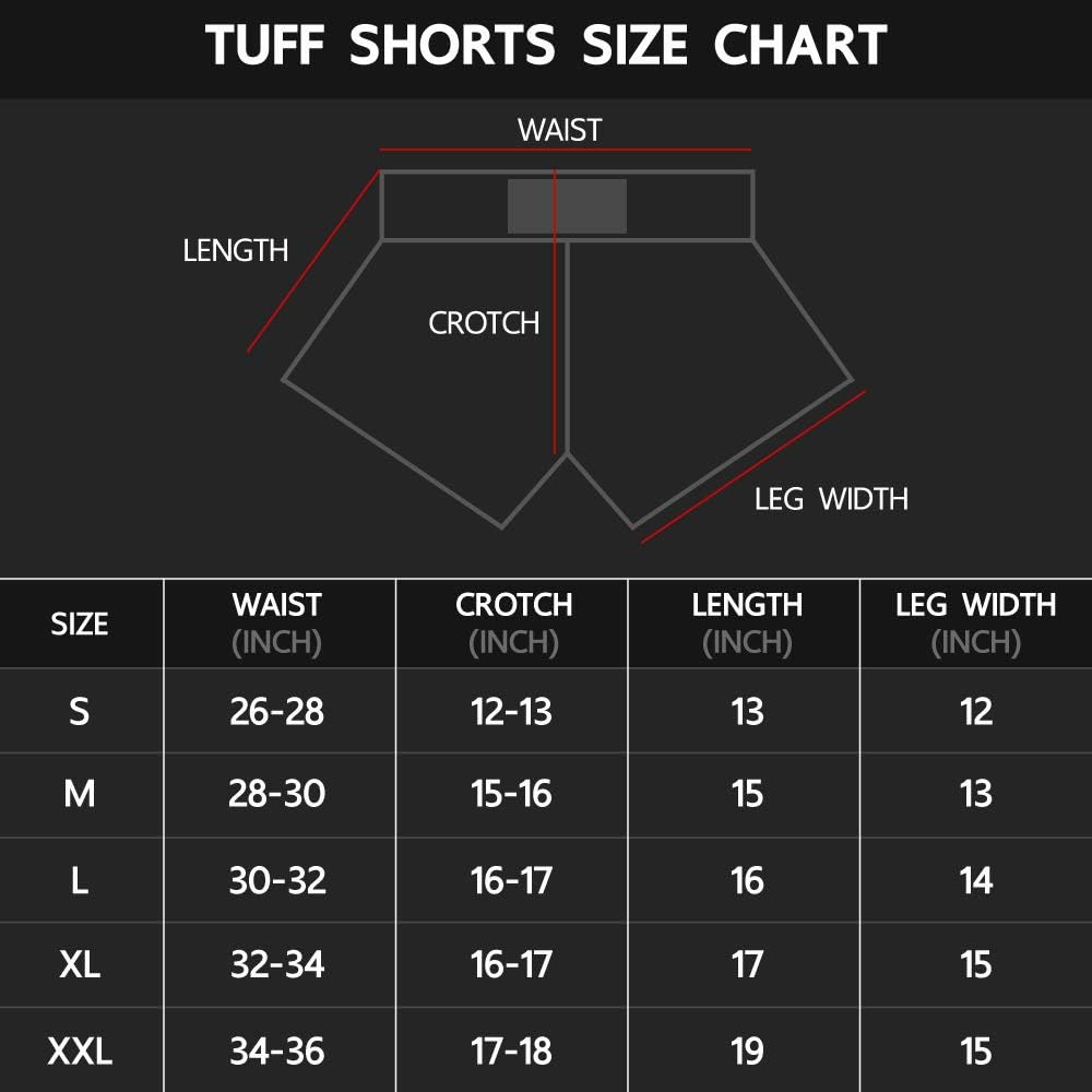 Tuff Boxing Sport Muay Thai Shorts Trunks Kick Martial Arts Training Gym Clothing : Clothing