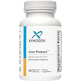 XYMOGEN Liver Protect - Supports Liver Health + Glutathione Production - Milk Thistle Extract, ALA Alpha-Lipoic Acid, N-Acetyl-L-Cysteine, Selenium L-Selenomethionine (60 Capsules)