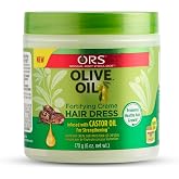 ORS Olive Oil Fortifying Cream Hair Dress Infused with Castor Oil for Strengthening 6 Ounce