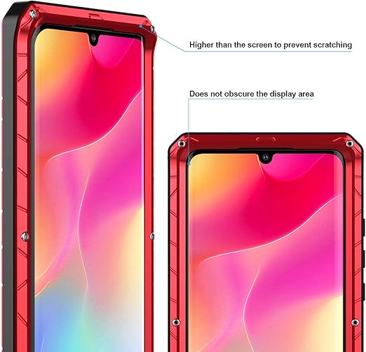 Feitenn Xiaomi Mi Note 10 Lite Metal Case Mi Note 10 Lite Case Heavy Duty Hard Cover Armor Military Bumper Shockproof Men Defender Outdoor Screen Protector For Xiaomi Mi Note 10 Lite 2020