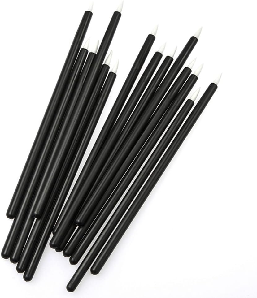 Chinatera 100Pcs Cosmetic Makeup Tool Disposable Eyeliner Liquid Wands Applicator Brushes