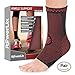 POWERLIX Ankle Brace Compression Support Sleeve for Injury Recovery, Joint Pain and More. Plantar Fasciitis Foot Socks with Arch Support, Eases Swelling, Heel Spurs, Achilles Tendon (Red, Medium)
