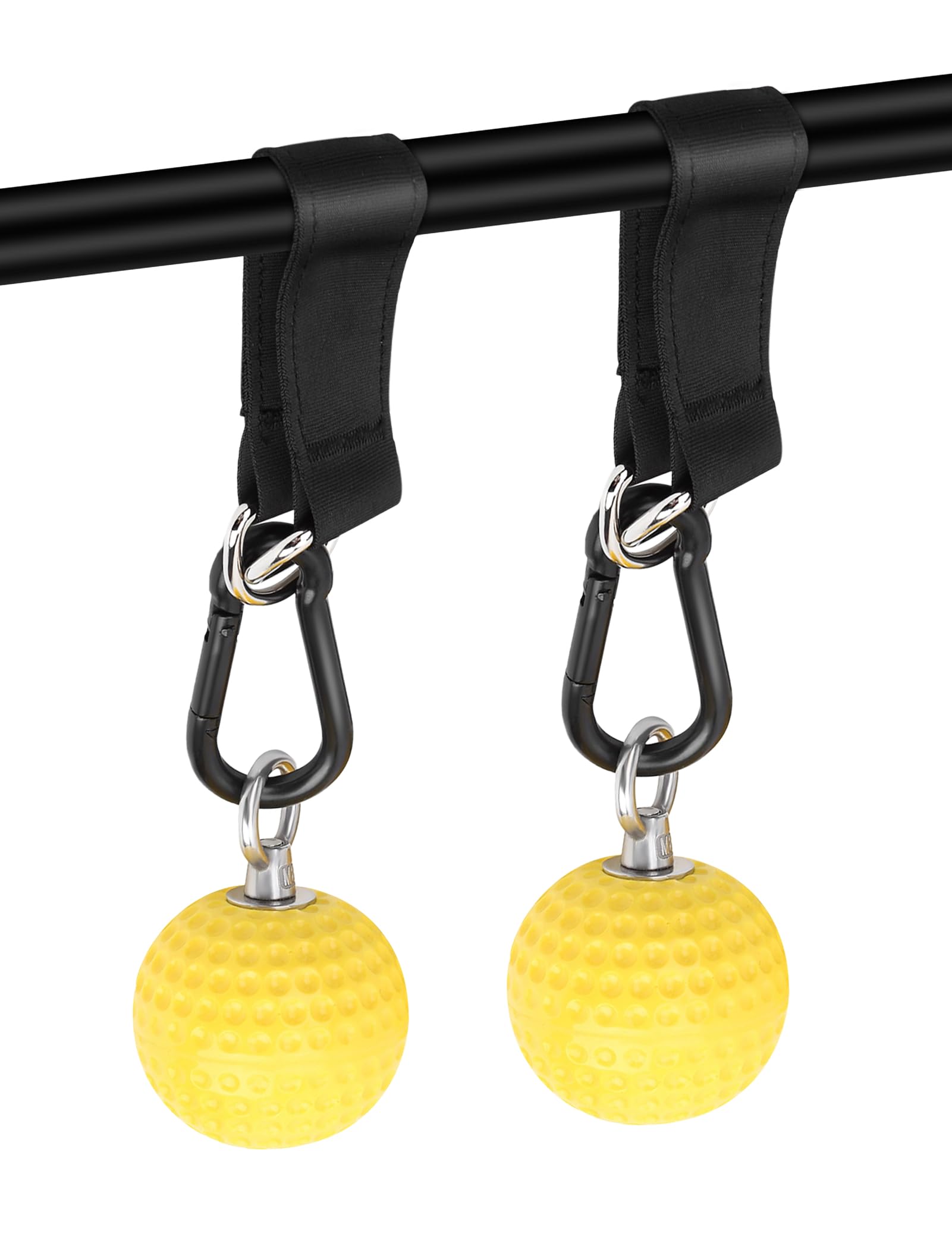 Pull Up Grip Balls, Non-Slip EVA Training Balls with Stainless Steel Hooks for Strength Training, Climbing and Home Gym Workout