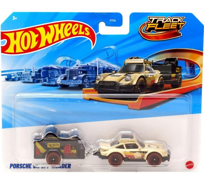 Hot Wheels Track Fleet, Porsche 911 Off-Roader [Tan] 1:64 Scale Diecast Car