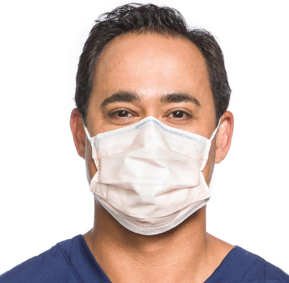 HALYARD FLUIDSHIELD ASTM Level 3 Fog-Free Mask w/SO Lining - 47107 (Box of 40)