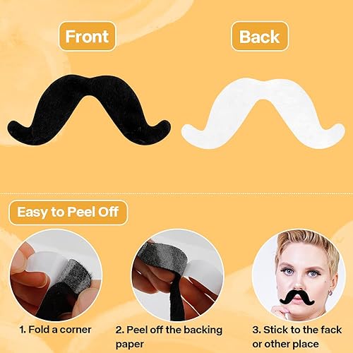 Mustaches Self Adhesive Fake Mustache, Novelty, Indonesia