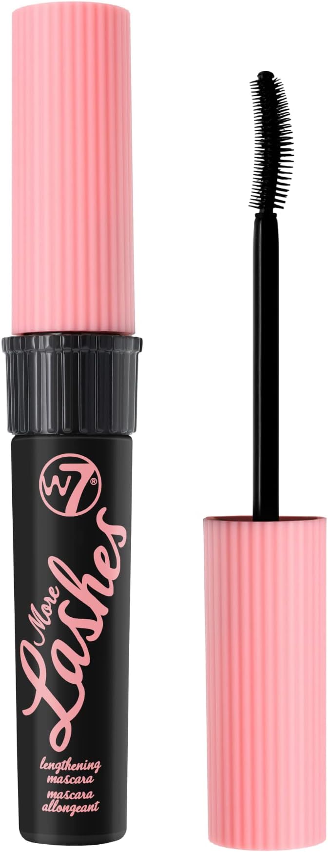 W7 More Lashes Mascara Black Vegan Curl Lengthen Lift Long-Lasting