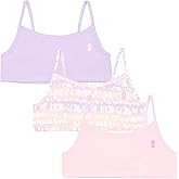 Tommy Bahama Girls Bralette 3-Pack - Soft, Breathable Cotton, Tag-Free Comfort, Training Sports Bra Set for Kids and Teens