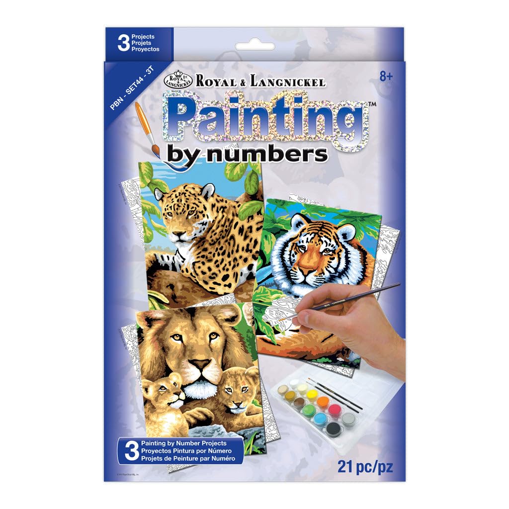 Royal & Langnickel PBN-SET44 Painting by Numbers Value Set (3 Piece)