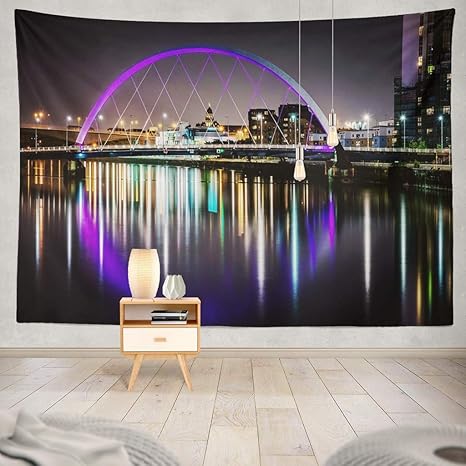 Amazon Co Jp Kjong かわいい落書きテール ワンダーランドキングダム オブジェクトコレクション 城 プリンセス ユニコーン 雲 太陽 ドラゴン レインボーフラッグ 装飾タペストリー 60 X 80インチ 壁掛けタペストリー 寝室 リビングルーム 60 W X 50 L ベージュ