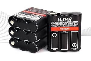 YUTSUJO (4-Pack) 3.6V 800mAh Ni-MH Battery Replacement for Motorola PMNN4477AR T200 T400 T500 T800 T600 T62 T82 T92 T260 T265 T801 T460 T465 T480 Walkie Talkies