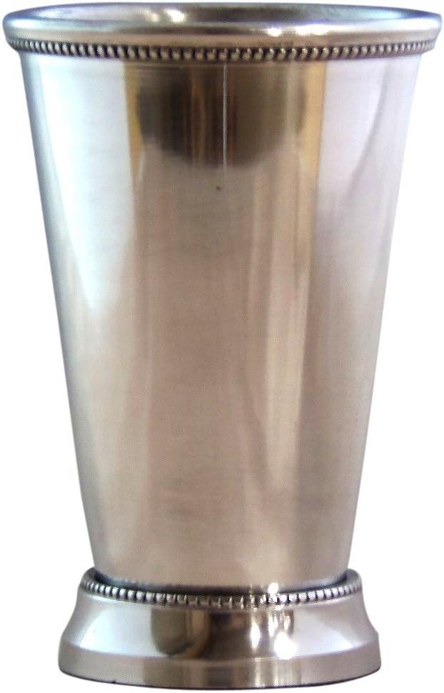 Raj India Trading Aluminum Julep Cups, 3-Inch, Set of 4