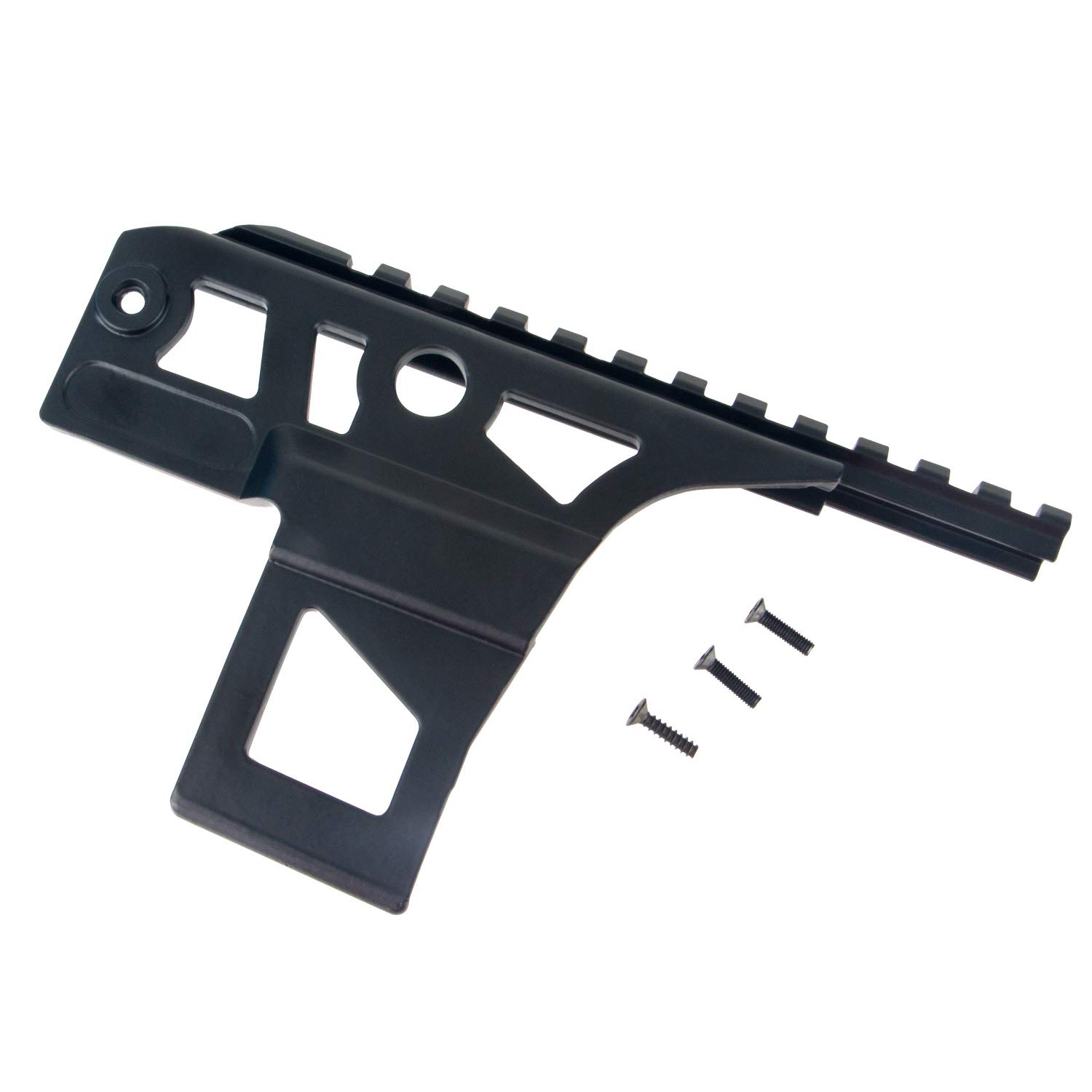 ToopMount Side Mount Tactical Dovetail Rail Plate AK47 Lightweight Metal Picatinny Weaver Compatible Rail Mounting Aluminum for Outdoor Airsoft Hunting
