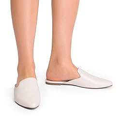 DREAM PAIRS Women's Flat Mules Pointed Toe Backless