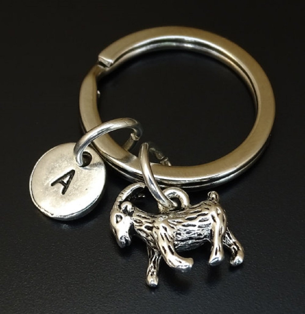 Goat Keychain, Goat Charm, Goat Pendant, Goat Key Chain