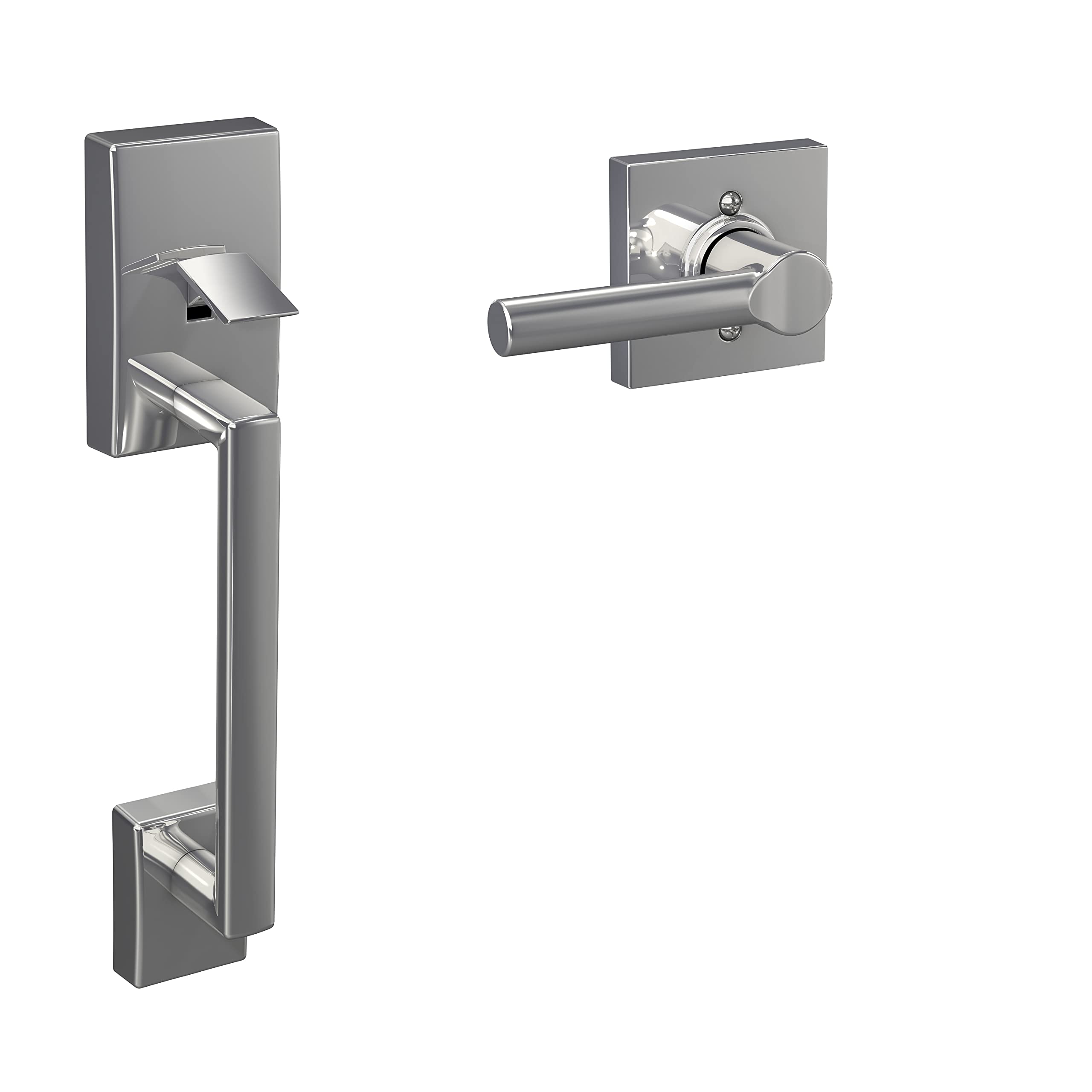 SCHLAGE FE285 CEN 625 BRW COL 16-080 10-027 134 Front Entry Handleset Interior, Collins Trim, Bright Chrome Image SCHLAGE FE285 CEN 625 BRW COL 16-080 10-027 134 Front Entry Handleset Interior, Collins Trim, Bright Chrome Image