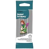 Super Sculpey: Polymer Clay: Gray - 1 lb Pack - Soft Oven Bake Clay, Non-Toxic, Created for Advanced Sculptors-Artists-Model Makers-Movie Studios