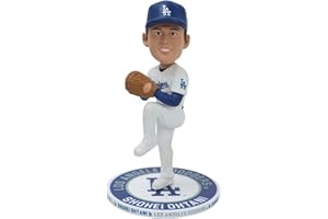 NATIONAL BOBBLEHEAD HALL OF FAME AND MUSEUM Shohei Ohtani Los Angeles Dodgers 5 Inch Repeat Name On Base Home Bobblehead MLB