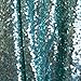 New! 1 Yard Full Embroider Shiny Sequin Pine Aqua Blue Fabric Material 