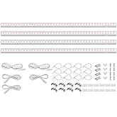 Barrina Grow Lights for Indoor Plants, Full Spectrum LED Grow Light, 4ft 80W (4 x 20W, 500W Equivalent), LED Grow Light Bulbs