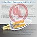 Hizashi 8 Pack 650 Lumen Fully Dimmable 6W LED Candle Light Bulb CRI 90+ 60W Equivalent Warm White Deep Dimmable 2700K LED E12 Candelabra Base Bulbs, Title 20, UL Listed