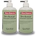 Micro-Scientific Antimicrobial Opti-Scrub Liquid Skin Cleanser for Hands, Body, Skin, Scalp - Broad Spectrum, Contains Moisturizers & Skin Protectants - 18oz Pump Bottles (2 PACK)…